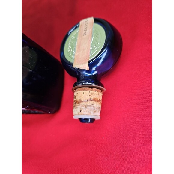 Cobalt Whisky Decanter Blue Liquor Bottle Anniversary VTG American Legion 50th - Picture 14 of 15